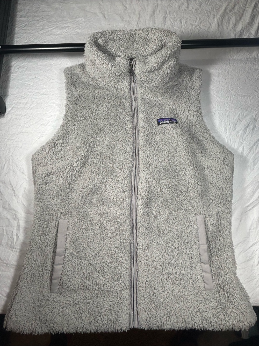 Patagonia Women's Los Gatos Full Zip Fleece Vest Gray Size Medium